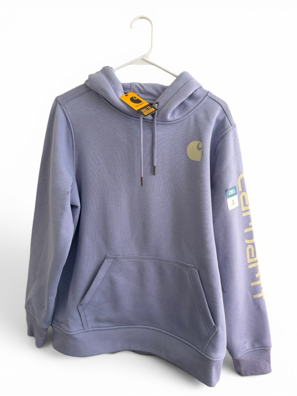 NWT Carhartt WIP Lavender Logo Hooded Sweatshirt